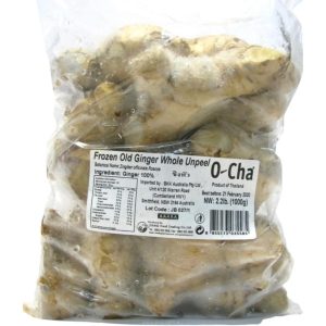 Image presents Ocha Frozen Unpeel Old Ginger 10x1kg