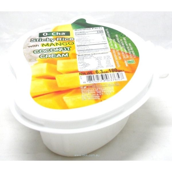 Image presents Ocha Sticky Rice With Mango 12x180g