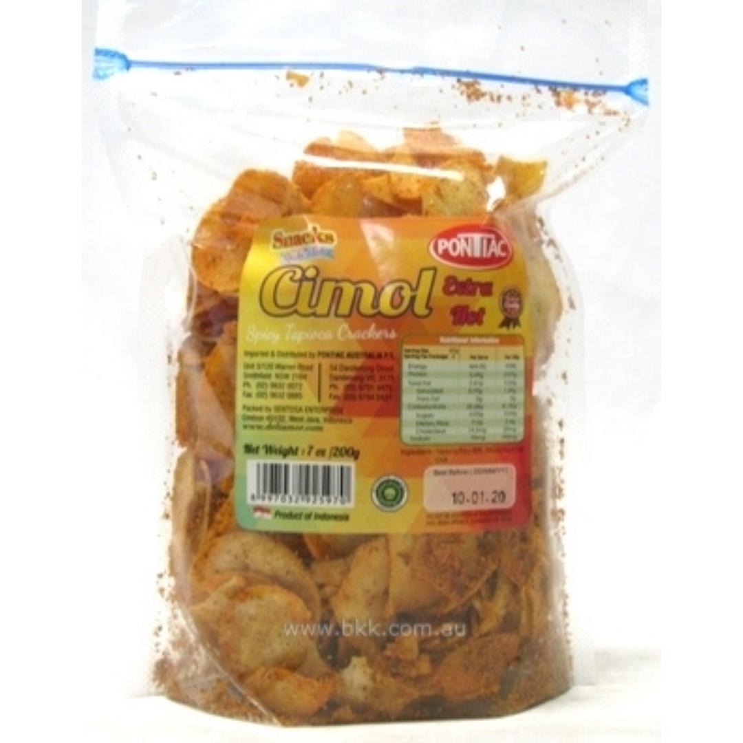 Image presents Ptc Cimol Spicy Tapioca Cracker 15x200g