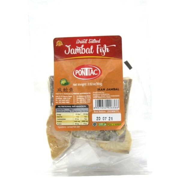 Image presents Ptc Dried Salted Jambal Fish 25 X 100g