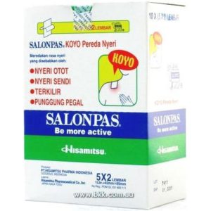 Image presents Salonpas 1x100 Inner ( 10pkt) Green