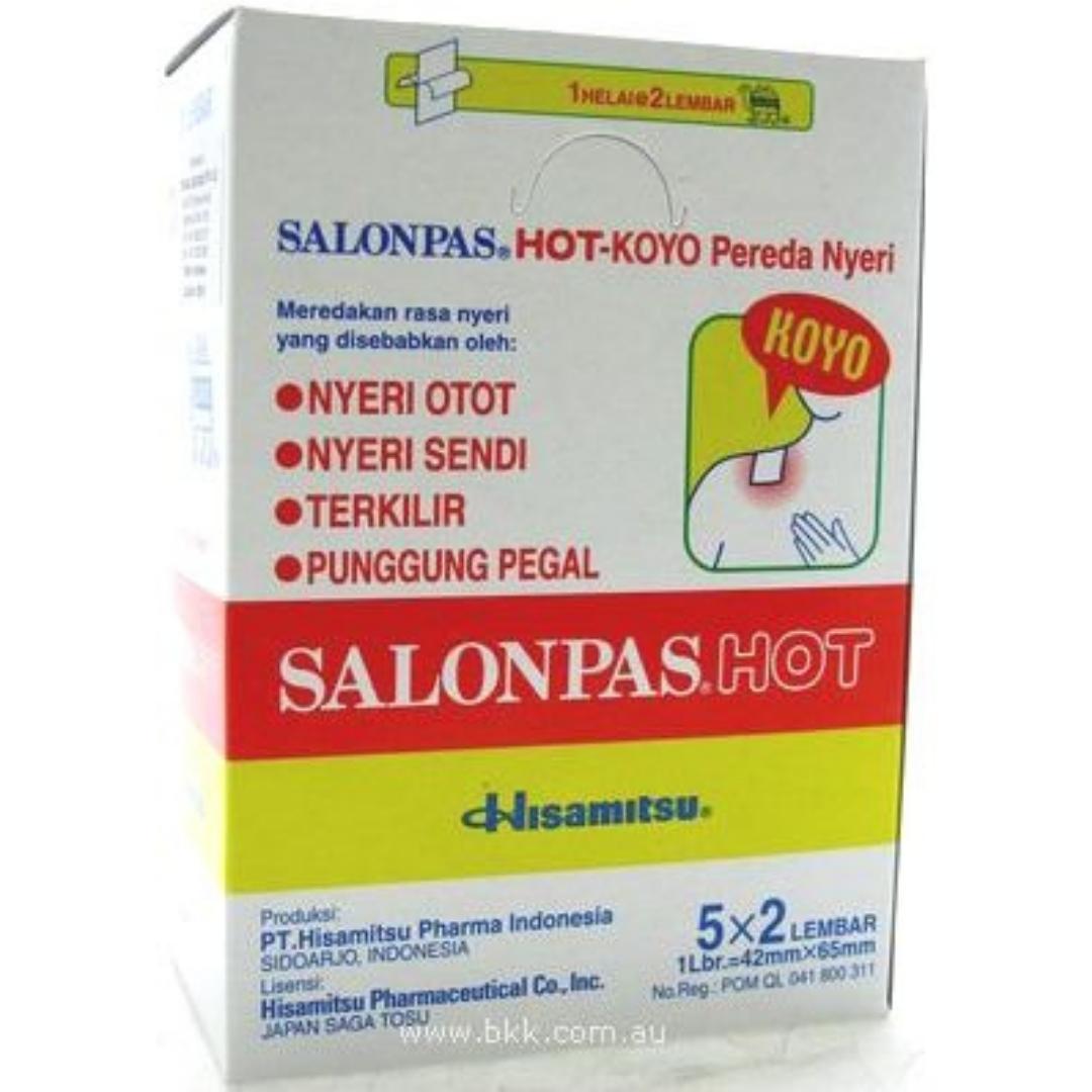 Image presents Salonpas Hot 1x100 Inner (10pkt) Red