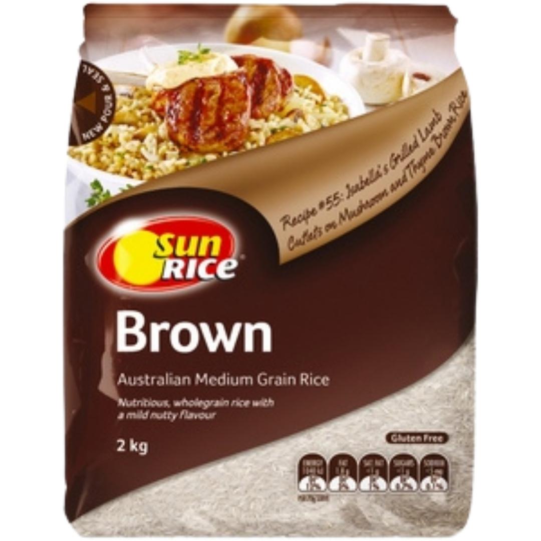Image presents Sunbrown-rice-6x2kg.