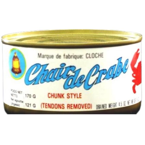 Image presents Canned Crabmeat Chunk 24x170g (Bell)