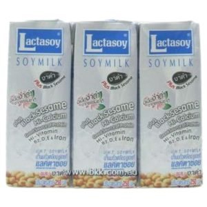 Image presents Lactasoy Soymilk Black Sesame 36x250ml