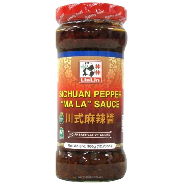 Image presents Linlin Mala Sauce (Sichuan Peper) 24x360g