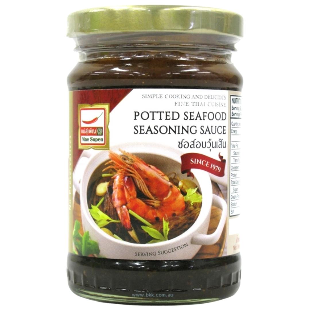 Image presents Mae Supen Potted Seafood Sauce 24x227g