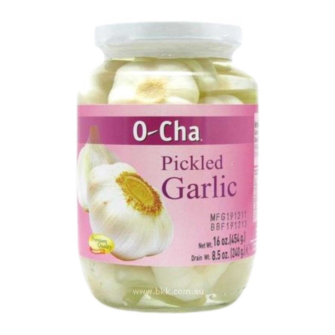 image presents O-Cha Pickled Garlic 24X454G