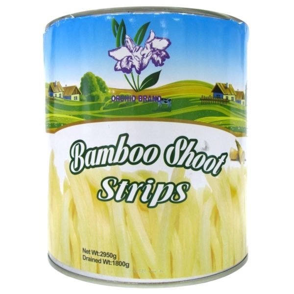 Image presents Orchid Bamboo Shoot Strip 6x2950g.