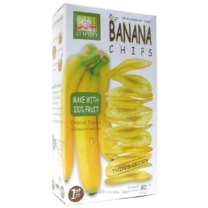 Image presents Thai Taste Dahra Banana Chips 30x80g