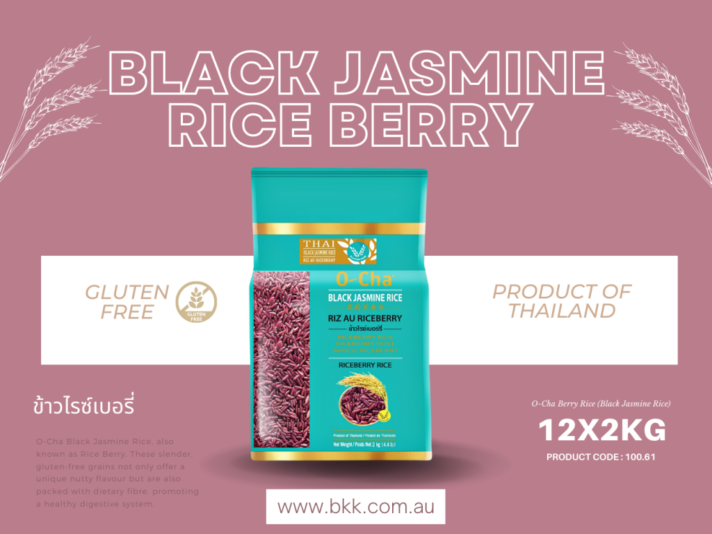 image presents black Jasmine rice