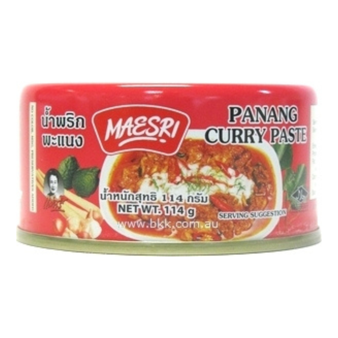 Image presents Maesri Panang Curry Paste (12) X114g