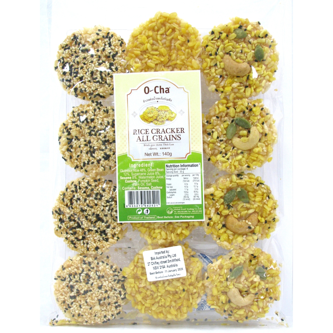 Ocha Rice Cracker All Grains 16x140g