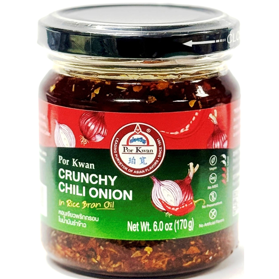 a bottle of Por Kwan Crunchy Chili Onion 12x170g