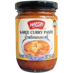 A glass of Maesri Karee Curry Paste 24x225g