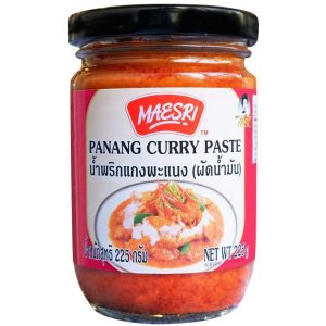 A glass of Maesri Panang Curry Paste 24x225g