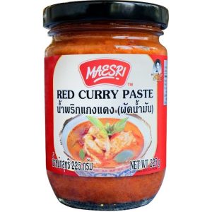 A Glass of Maesri Red Curry Paste 24x225g