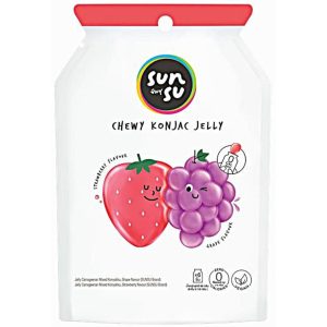 Image presents Sunsu Chewy Konjac StrawGrape 12x6x96g