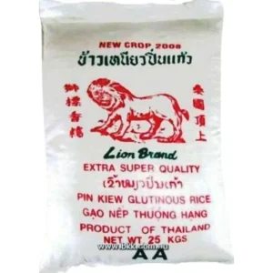 Image presents Lion Glutinous Rice 25kg.(New Crop 2022)